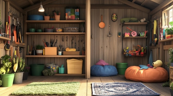 Cabanon organiser pour accommoder toute la famille