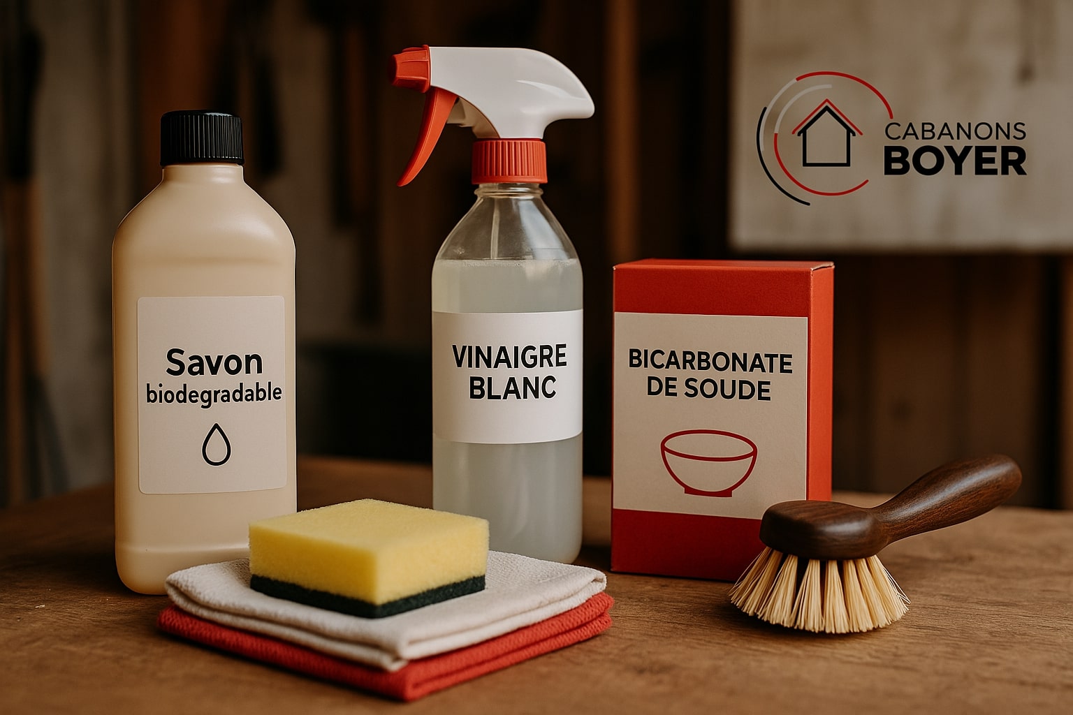 Exemple de produits de nettoyage